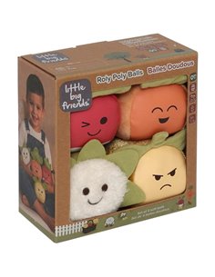Les Dooballs - Set de 4 balles doudous - Potager - little big friends