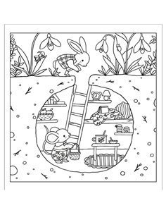 Coffret jolis colos cosy + 10 feutres double pointe - les amis de la forêt 2