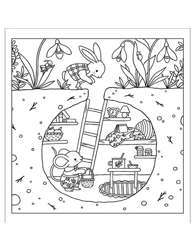 Coffret jolis colos cosy + 10 feutres double pointe - les amis de la forêt