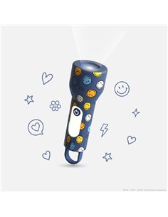 Lampe torche Smiley Glowy - Bleu - mobility on board