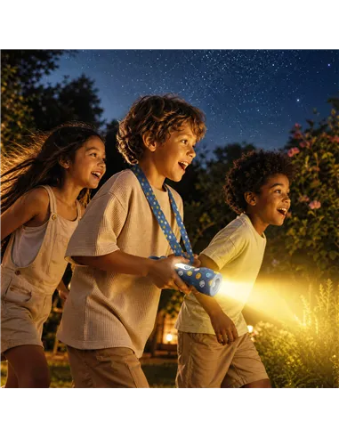 Lampe torche Smiley Glowy - Bleu - mobility on board