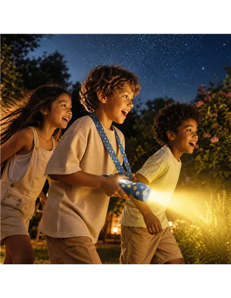 Lampe torche Smiley Glowy - Bleu - mobility on board