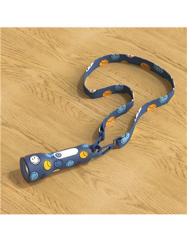 Lampe torche Smiley Glowy - Bleu - mobility on board