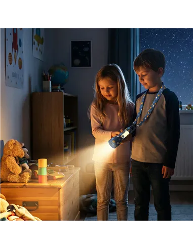 Lampe torche Smiley Glowy - Bleu - mobility on board