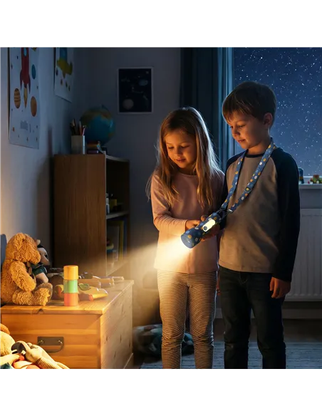 Lampe torche Smiley Glowy - Bleu - mobility on board