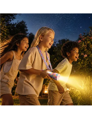 Lampe torche Smiley Glowy - rose - mobility on board