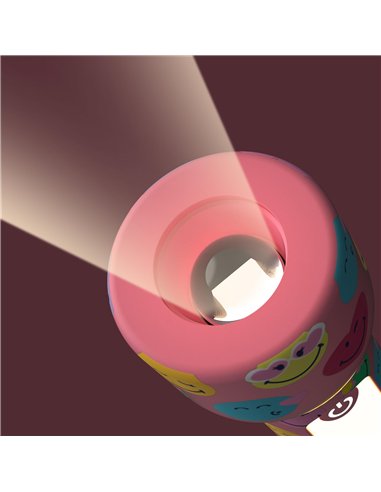 Lampe torche Smiley Glowy - rose - mobility on board