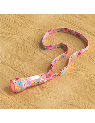 Lampe torche Smiley Glowy - rose - mobility on board