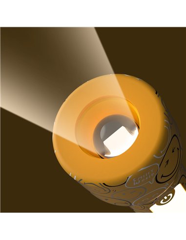 Lampe torche Smiley Glowy - jaune - mobility on board