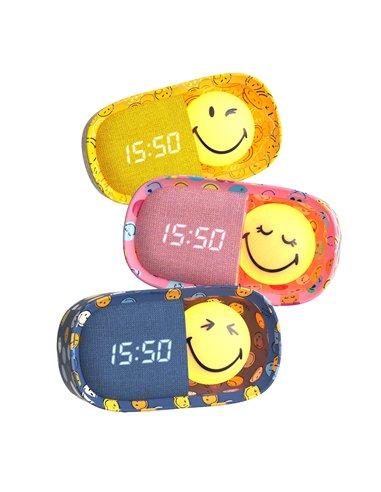 Réveil DREAMY CLOCK BLUE SMILEY - mobility on board