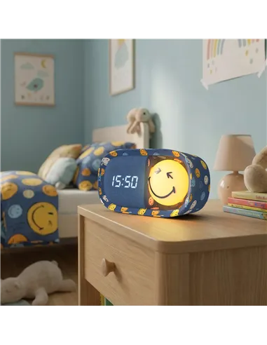 Réveil DREAMY CLOCK BLUE SMILEY - mobility on board