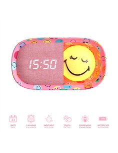 Réveil DREAMY CLOCK rose SMILEY - mobility on board 2