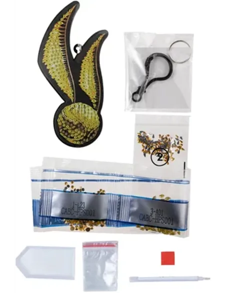 CRYSTAL ART Charms à diamanter - Harry Potter vif d'or