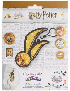 CRYSTAL ART Charms à diamanter - Harry Potter vif d'or