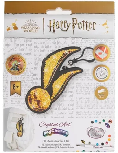CRYSTAL ART Charms à diamanter - Harry Potter vif d'or