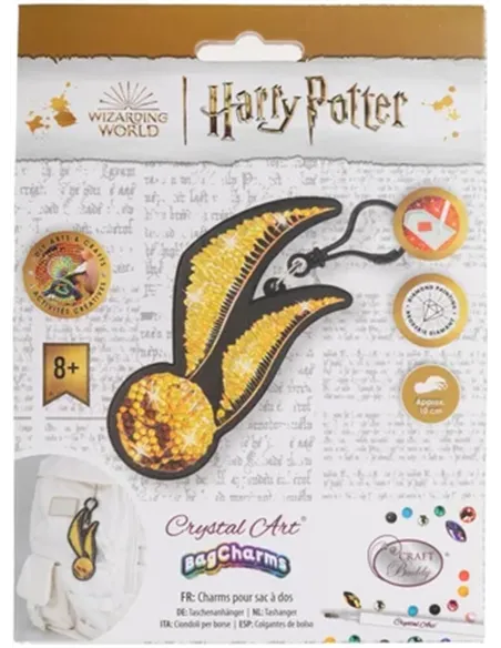 CRYSTAL ART Charms à diamanter - Harry Potter vif d'or