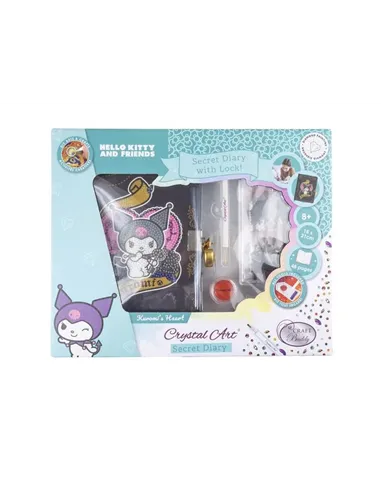 CRYSTAL ART Journal intime à diamanter Kuromi