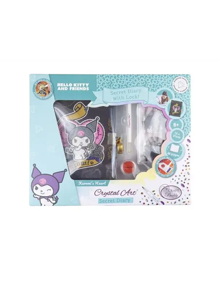 CRYSTAL ART Journal intime à diamanter Kuromi