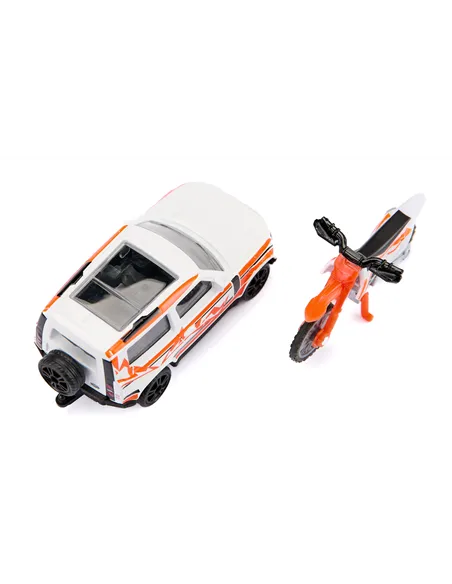 siku Land Rover Defender avec moto KTM