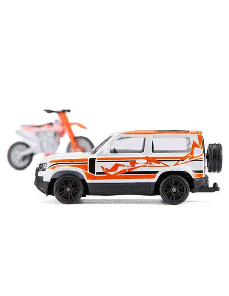 siku Land Rover Defender avec moto KTM