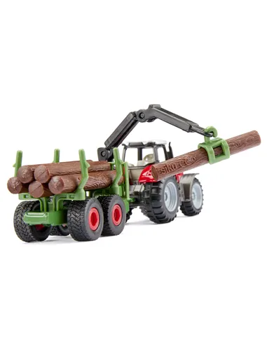 Siku Massey Ferguson avec Remorque Forestière