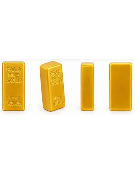 Jouet antistress squishy linguot d'or butter  - Jono Toys - Fidget toy - 13 cm - 3 ans +