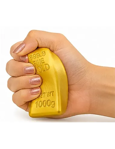 Jouet antistress squishy linguot d'or butter  - Jono Toys - Fidget toy - 13 cm - 3 ans +