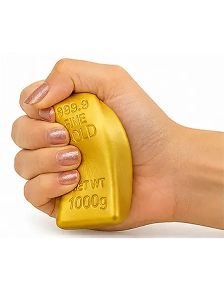 Jouet antistress squishy linguot d'or butter  - Jono Toys - Fidget toy - 13 cm - 3 ans +
