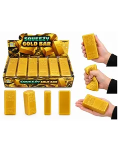 Jouet antistress squishy linguot d'or butter  - Jono Toys - Fidget toy - 13 cm - 3 ans +