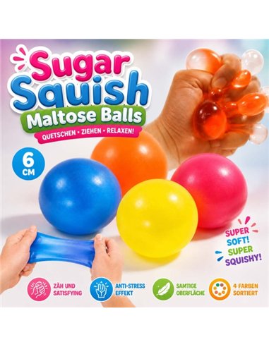 Antistress boule de maltose Sugar Squish 6 cm
