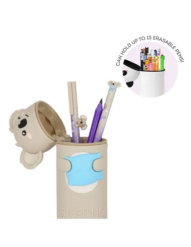 Trousse 2 en 1 en Silicone Koala « Sleeping la Vida Loca » - Kawaii - Legami