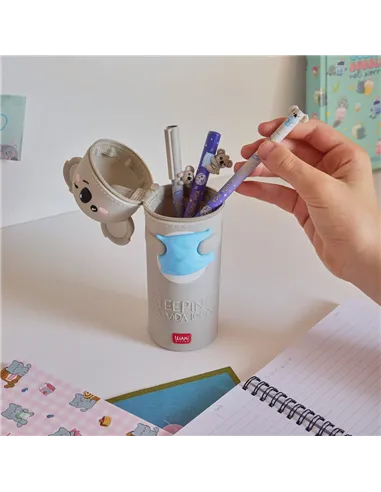 Trousse 2 en 1 en Silicone Koala « Sleeping la Vida Loca » - Kawaii - Legami