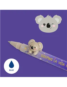 Stylo Gel avec Animal Décoratif Koala «Sleeping la Vida Loca» - Lovely Friends - legami 2