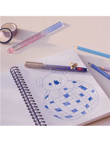 Stylo Gel avec Animal Décoratif Koala «Sleeping la Vida Loca» - Lovely Friends - legami