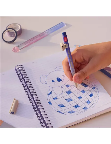 Stylo Gel avec Animal Décoratif Koala «Sleeping la Vida Loca» - Lovely Friends - legami
