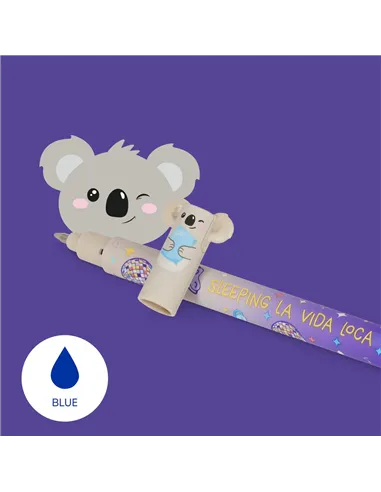 Stylo à Encre Gel Effaçable Koala « Sleeping la Vida Loca » - Erasable Pen - legami