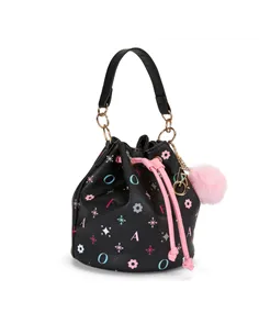 Sac à main glamour seau noir - FAO Schwarz