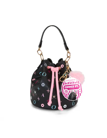 Sac à main glamour seau noir - FAO Schwarz