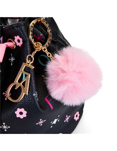 Sac à main glamour seau noir - FAO Schwarz