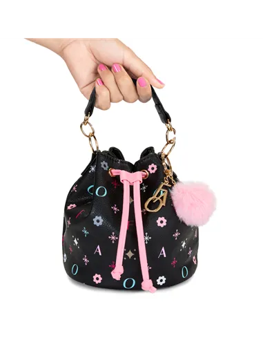 Sac à main glamour seau noir - FAO Schwarz