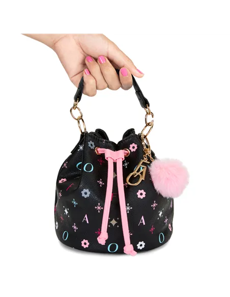 Sac à main glamour seau noir - FAO Schwarz