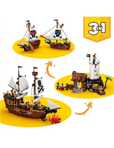 LEGO CREATOR 31387 Bateau pirate mythique