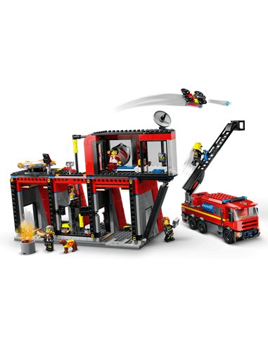 LEGO CITY 60414 La caserne et le camion de pompiers