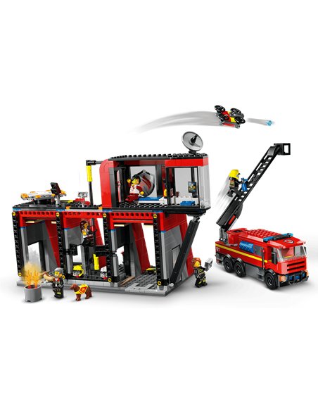 LEGO CITY 60414 La caserne et le camion de pompiers