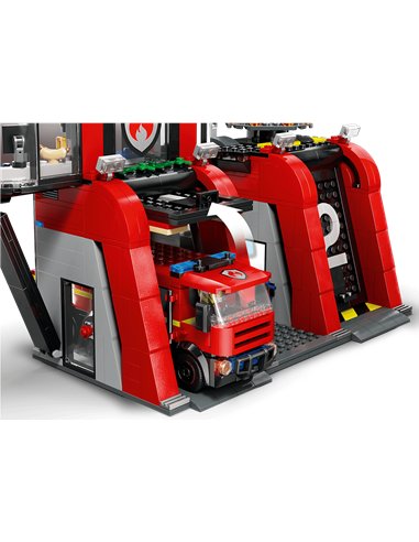 LEGO CITY 60414 La caserne et le camion de pompiers