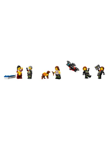 LEGO CITY 60414 La caserne et le camion de pompiers