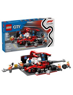 LEGO CITY 60443 Arrêt au stand de F1® avec voiture ferrari 2