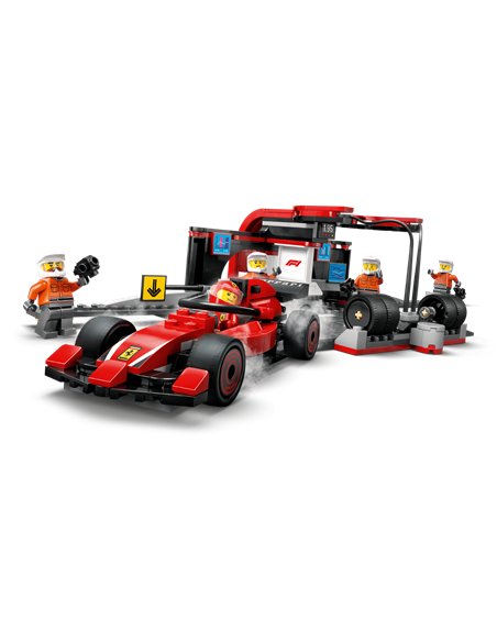 LEGO CITY 60443 Arrêt au stand de F1® avec voiture ferrari