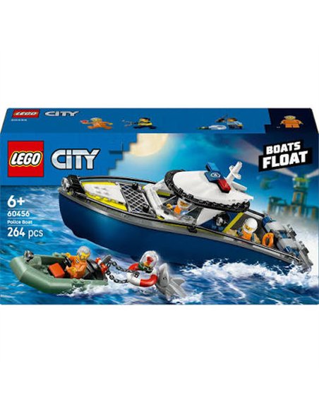 LEGO CITY 60456 La course-poursuite en bateau de police
