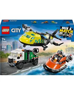 LEGO CITY 60505 Avion, camion d’assistance et aéroglisseur modulable